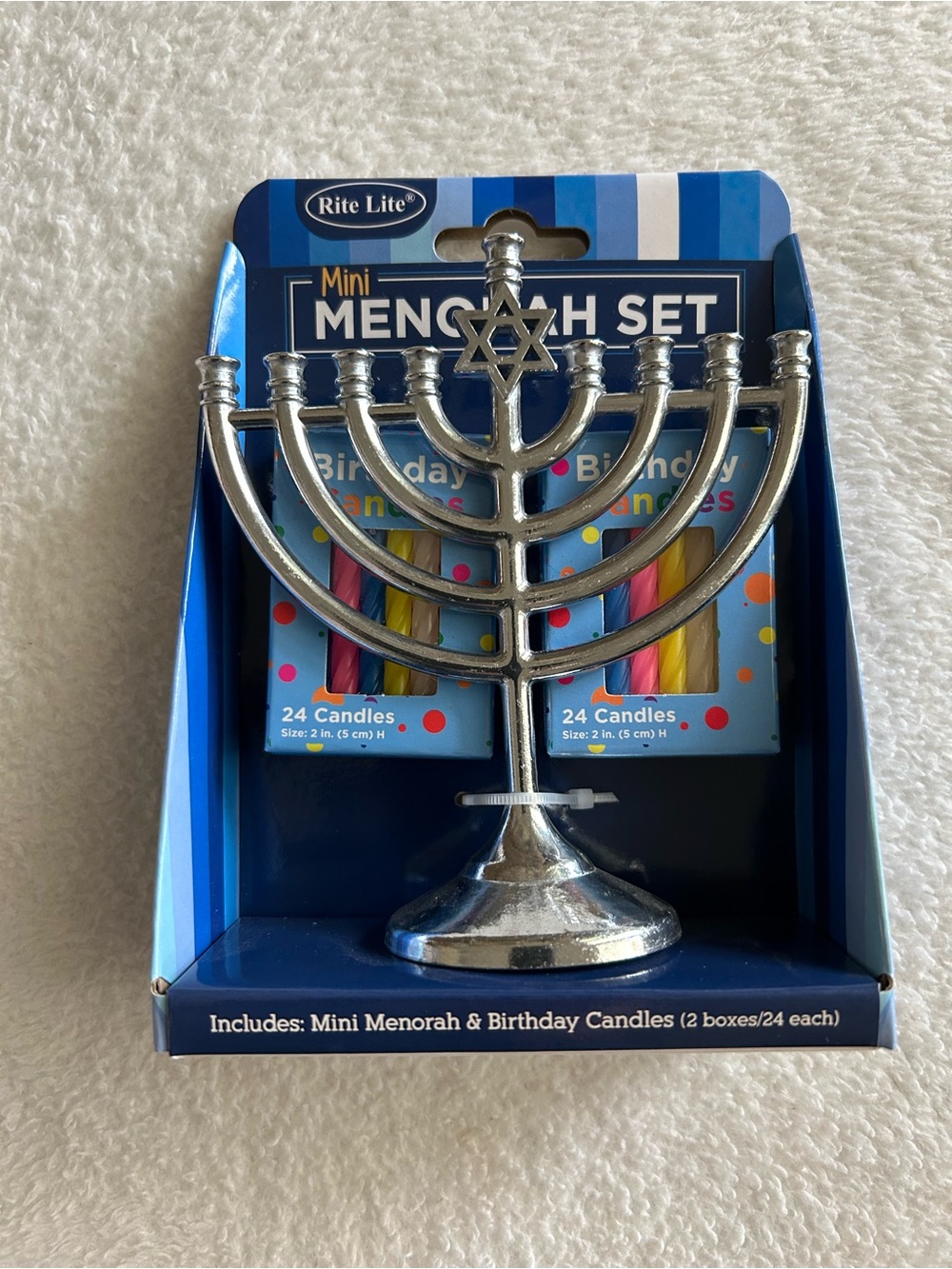 Hanukkah Mini Menorah Includes 48 Birthday Candles Rite Lite Chanukah